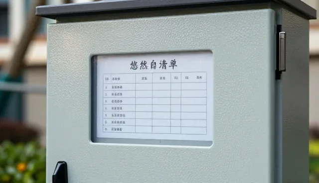核对清单：电气设备安装前配电箱参数确认要点